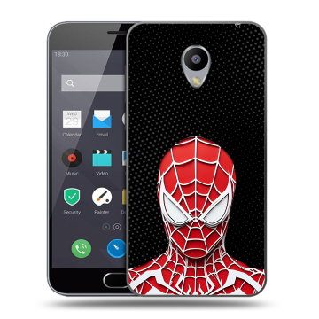 Пластиковый чехол на Meizu M2 Note с принтом человек паук spiderman