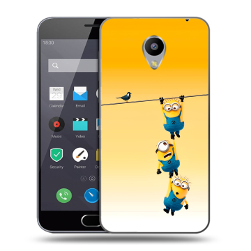 Пластиковый чехол на Meizu M2 Note с принтом Миньоны Пластиковый чехол на Meizu M2 Note с принтом Миньоны
