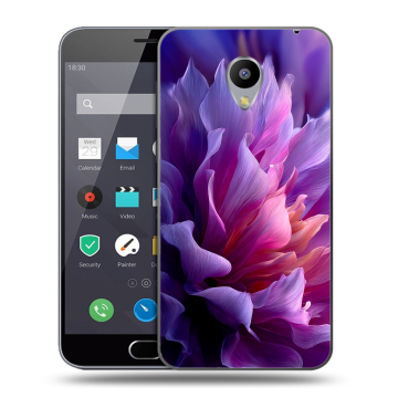 Пластиковый чехол на Meizu M2 Note с принтом женский цветы