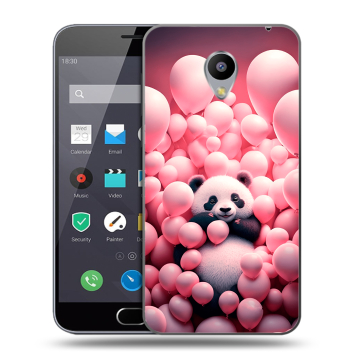 Пластиковый чехол на Meizu M2 Note с принтом Панда