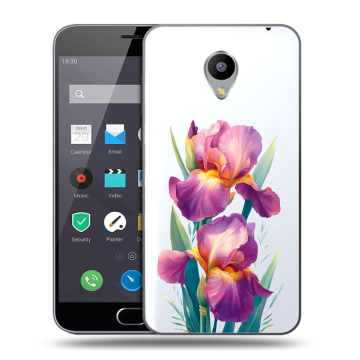 Пластиковый чехол на Meizu M2 Note с принтом Цветы орхидеи