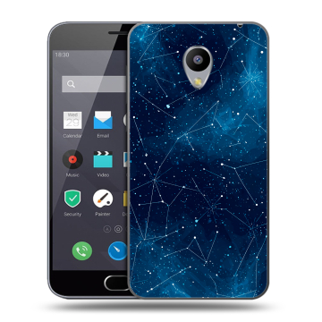 Пластиковый чехол на Meizu M2 Note с принтом Космос звезды
