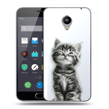 Пластиковый чехол на Meizu M2 Note с принтом Котенок Пластиковый чехол на Meizu M2 Note с принтом Котенок