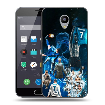 Пластиковый чехол на Meizu M2 Note с принтом Реал Роналдо