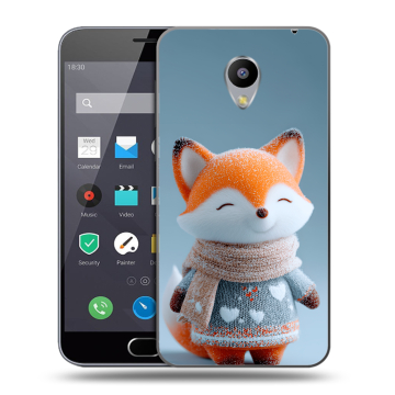 Пластиковый чехол на Meizu M2 Note с принтом Лиса
