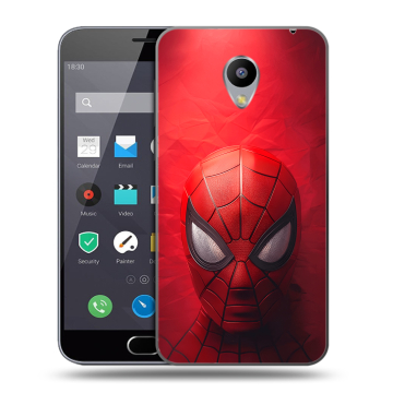 Пластиковый чехол на Meizu M2 Note с принтом Spiderman Человек паук