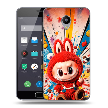 Пластиковый чехол на Meizu M2 Note с принтом Labubu Лабубу