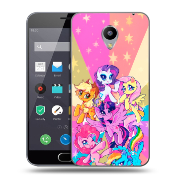 Пластиковый чехол на Meizu M2 Note с принтом My little pony Дружба чудо