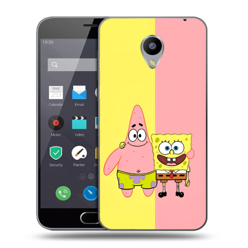Пластиковый чехол на Meizu M2 Note с принтом Спанч боб Спанчбоб