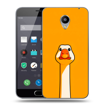 Пластиковый чехол на Meizu M2 Note с принтом Смешная утка
