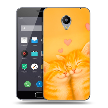 Пластиковый чехол на Meizu M2 Note с принтом Милые котята Пластиковый чехол на Meizu M2 Note с принтом Милые котята