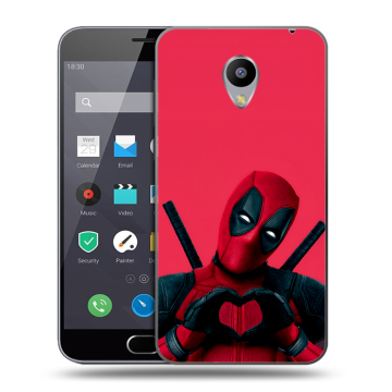Пластиковый чехол на Meizu M2 Note с принтом Дедпул Deadpool