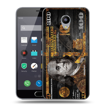 Пластиковый чехол на Meizu M2 Note с принтом Доллар деньги Пластиковый чехол на Meizu M2 Note с принтом Доллар деньги