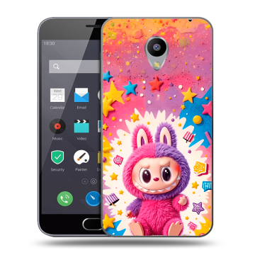 Пластиковый чехол на Meizu M2 Note с принтом Labubu Лабубу