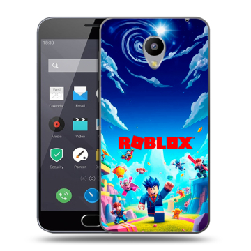 Пластиковый чехол на Meizu M2 Note с принтом Roblox Роблокс