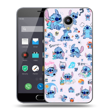 Пластиковый чехол на Meizu M2 Note с принтом Лило и Стич Пластиковый чехол на Meizu M2 Note с принтом Лило и Стич