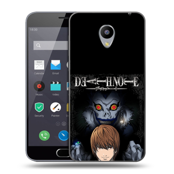 Пластиковый чехол на Meizu M2 Note с принтом Death note Тетрадь смерти