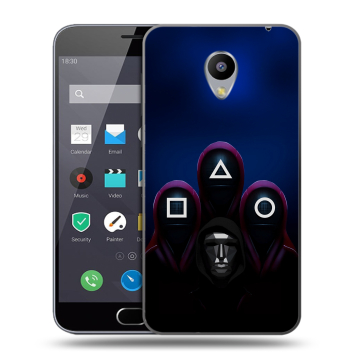 Пластиковый чехол на Meizu M2 Note с принтом Игра Кальмара