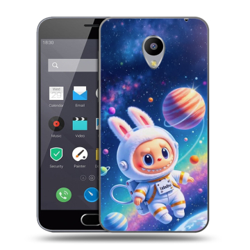 Пластиковый чехол на Meizu M2 Note с принтом Labubu Лабубу Пластиковый чехол на Meizu M2 Note с принтом Labubu Лабубу