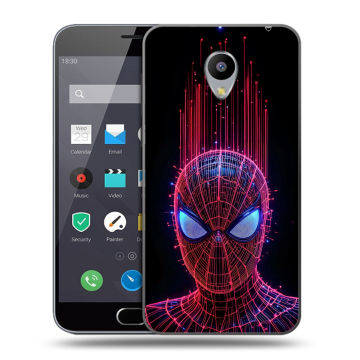 Пластиковый чехол на Meizu M2 Note с принтом Spiderman Человек паук Пластиковый чехол на Meizu M2 Note с принтом Spiderman Человек паук