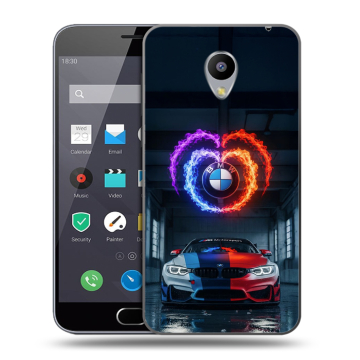 Пластиковый чехол на Meizu M2 Note с принтом BMW БМВ Пластиковый чехол на Meizu M2 Note с принтом BMW БМВ