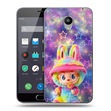Пластиковый чехол на Meizu M2 Note с принтом Labubu Лабубу