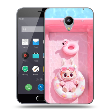Пластиковый чехол на Meizu M2 Note с принтом Labubu Лабубу
