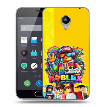 Пластиковый чехол на Meizu M2 Note с принтом Roblox Роблокс