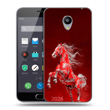 Пластиковый чехол на Meizu M2 Note с принтом Новый год
