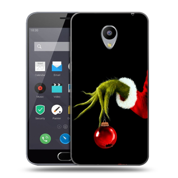 Пластиковый чехол на Meizu M2 Note с принтом Новый год Гринч