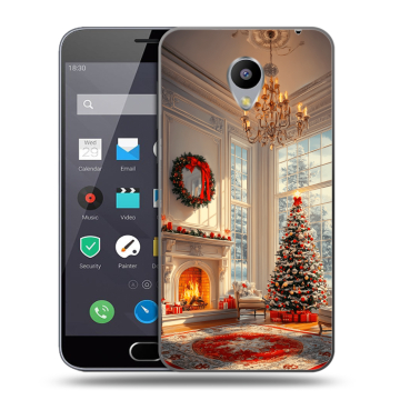 Пластиковый чехол на Meizu M2 Note с принтом Новый год