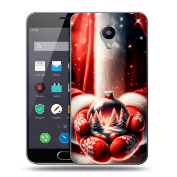 Пластиковый чехол на Meizu M2 Note с принтом Новый год
