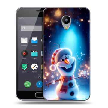 Пластиковый чехол на Meizu M2 Note с принтом Новый год