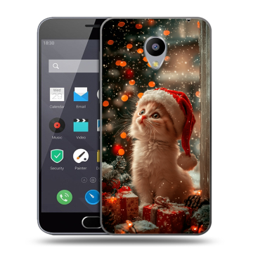 Пластиковый чехол на Meizu M2 Note с принтом Новый год