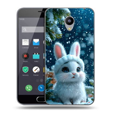Пластиковый чехол на Meizu M2 Note с принтом Новый год