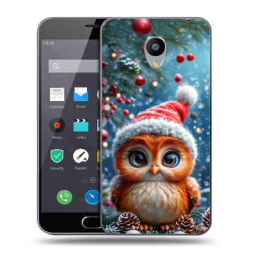 Пластиковый чехол на Meizu M2 Note с принтом Новый год