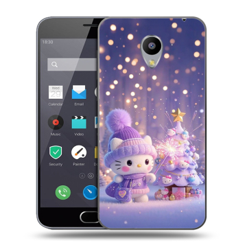 Пластиковый чехол на Meizu M2 Note с принтом Новый год