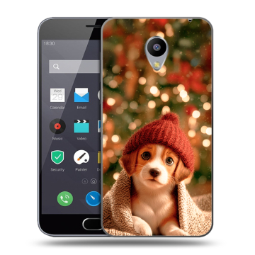Пластиковый чехол на Meizu M2 Note с принтом Новый год