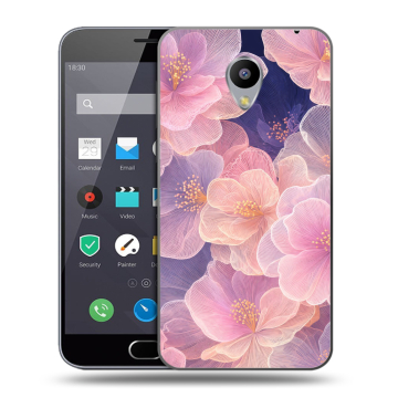 Пластиковый чехол на Meizu M2 Note с принтом женский