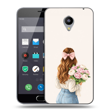 Пластиковый чехол на Meizu M2 Note с принтом женский Пластиковый чехол на Meizu M2 Note с принтом женский