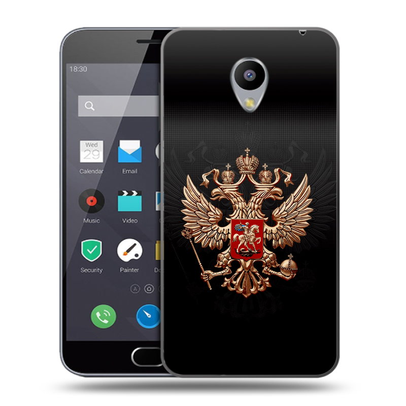 Пластиковый чехол на Meizu M2 Note с принтом Герб России Пластиковый чехол на Meizu M2 Note с принтом Герб России