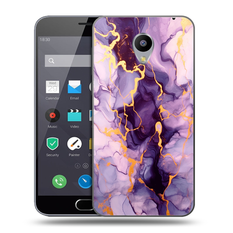 Пластиковый чехол на Meizu M2 Note с принтом Мрамор Пластиковый чехол на Meizu M2 Note с принтом Мрамор