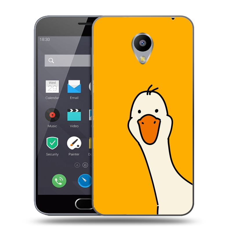 Пластиковый чехол на Meizu M2 Note с принтом Утка Пластиковый чехол на Meizu M2 Note с принтом Утка