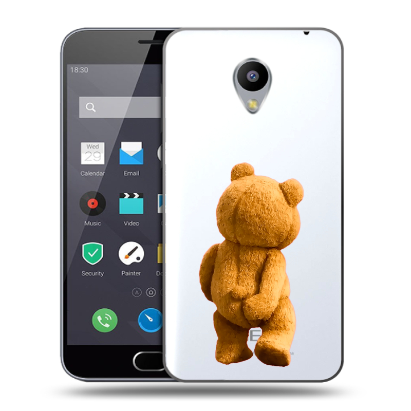 Пластиковый чехол на Meizu M2 Note с принтом Медведь Пластиковый чехол на Meizu M2 Note с принтом Медведь