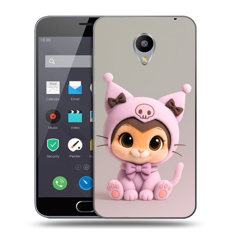 Пластиковый чехол на Meizu M2 Note с принтом Куроми Kuromi Пластиковый чехол на Meizu M2 Note с принтом Куроми Kuromi