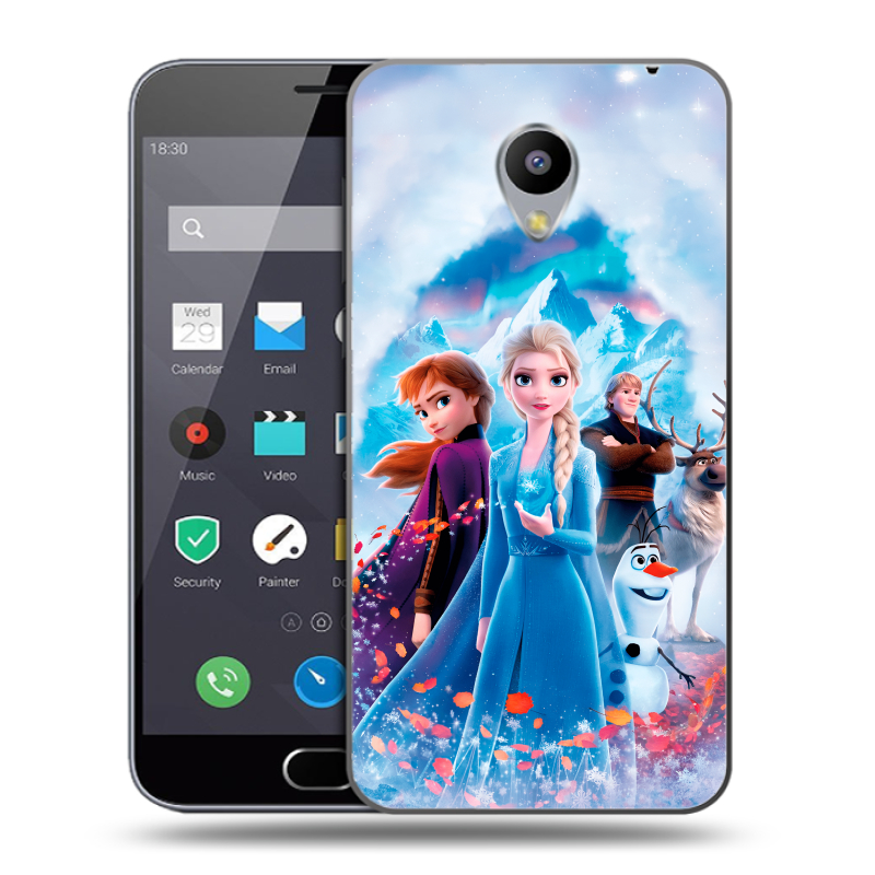 Пластиковый чехол на Meizu M2 Note с принтом Холодное сердце Frozen Пластиковый чехол на Meizu M2 Note с принтом Холодное сердце Frozen