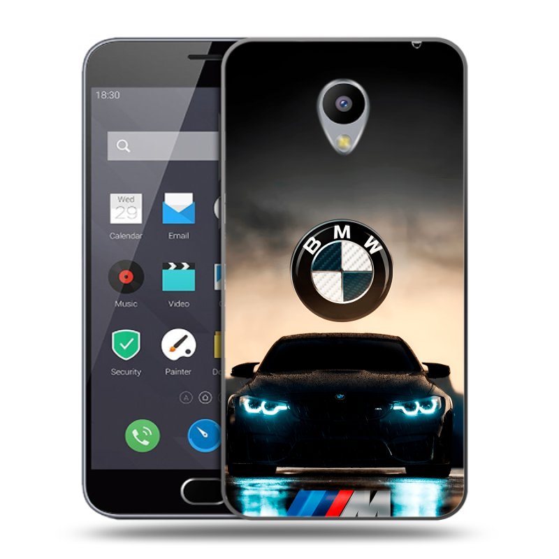 Пластиковый чехол на Meizu M2 Note с принтом БМВ BMW Пластиковый чехол на Meizu M2 Note с принтом БМВ BMW
