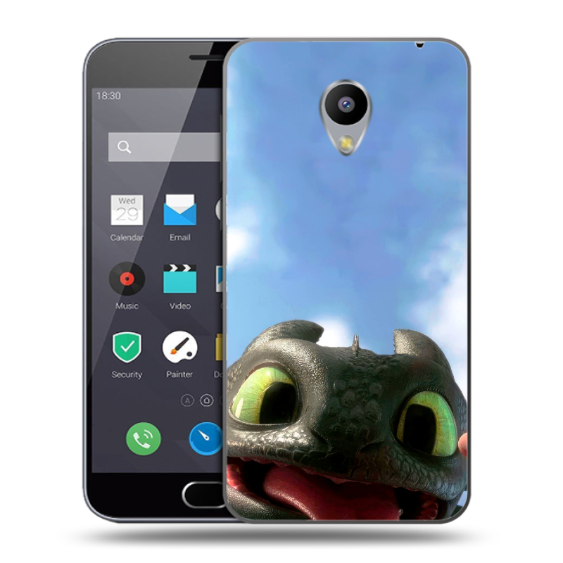 Пластиковый чехол на Meizu M2 Note с принтом Как приручить дракона Пластиковый чехол на Meizu M2 Note с принтом Как приручить дракона