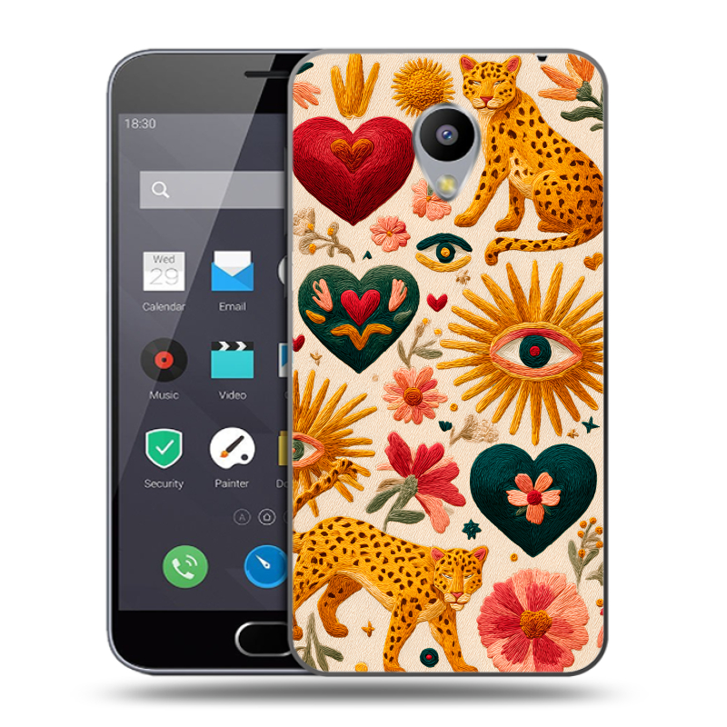 Пластиковый чехол на Meizu M2 Note с принтом Модный принт Пластиковый чехол на Meizu M2 Note с принтом Модный принт