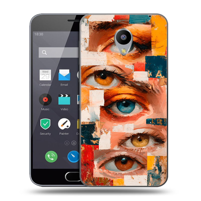 Пластиковый чехол на Meizu M2 Note с принтом Модный принт Пластиковый чехол на Meizu M2 Note с принтом Модный принт